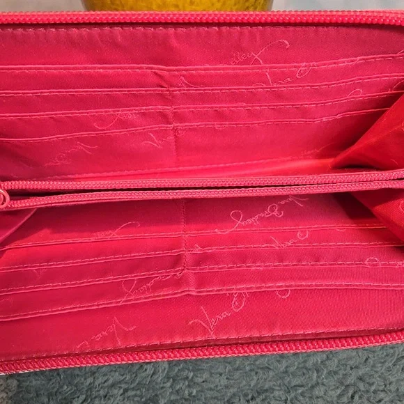 Vera Bradley Pink and Yellow Floral Wallet - Picture 7 of 10
